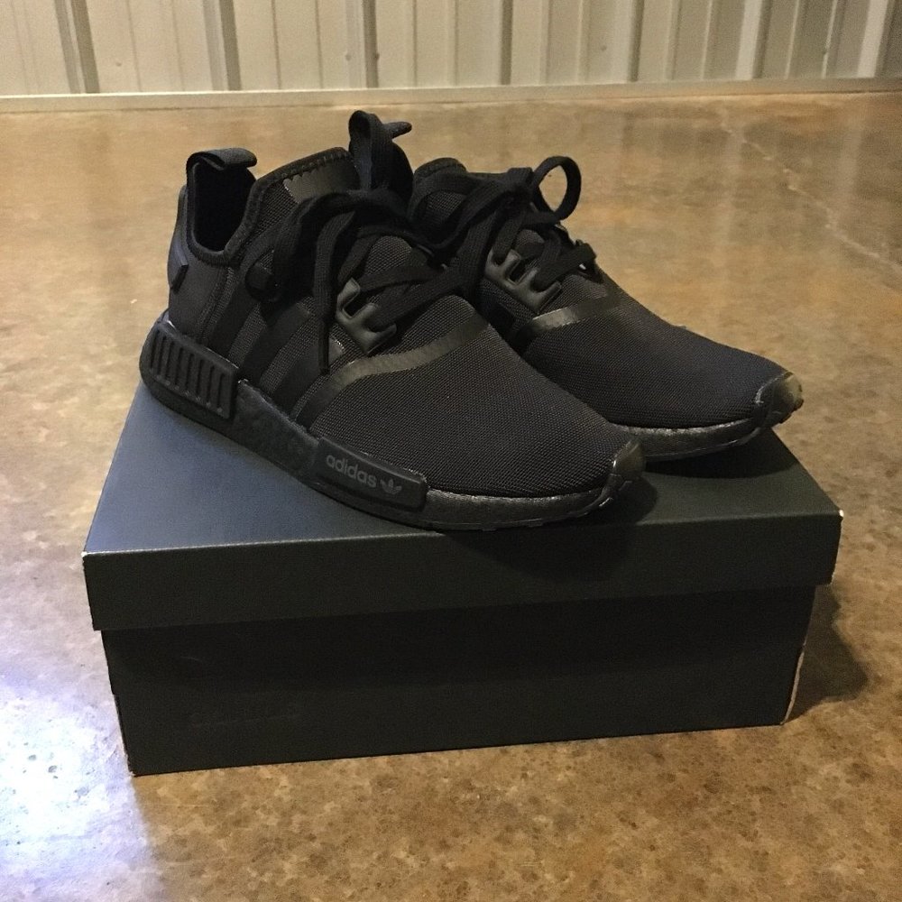 Size 7.5 - adidas NMD R1 Triple Black - FV9015